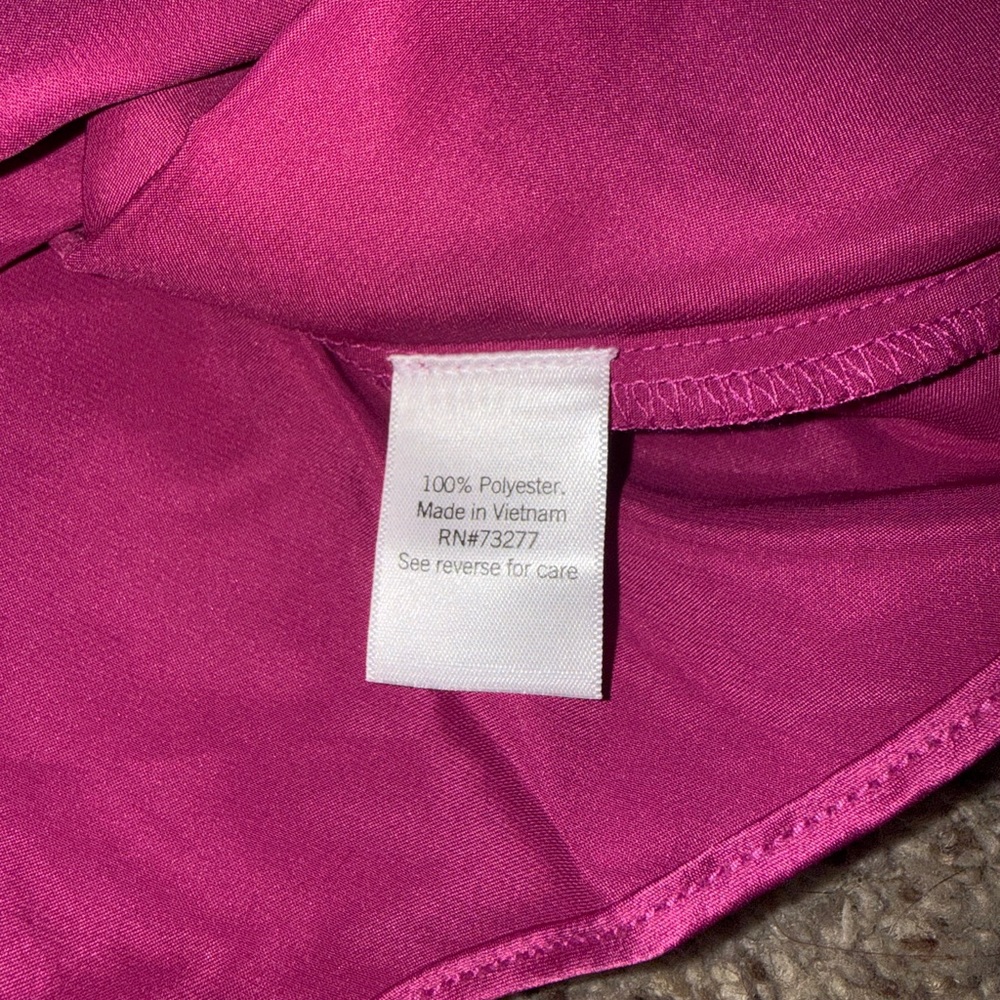 Nine West Satin Slip Style Tank Top Pink XL NWT Evening Cami - Picture 6 of 11